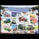 Cars - 50 pc poststamps in a packet