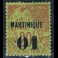 FRENCH COLONIES: Martinique 3* overprint
