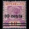 BRITISH COLONIES: Seychelles 35*  nadruk overprint﻿